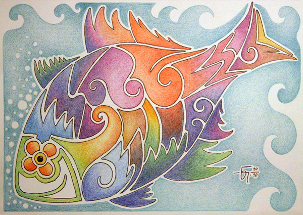 Sketchbook 09 Colored Fish