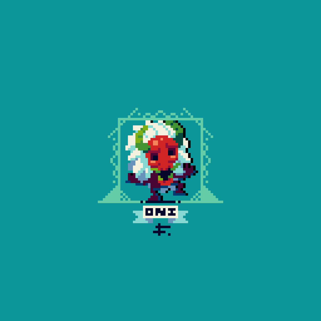 Oni Pixel Art by Foorajido on DeviantArt