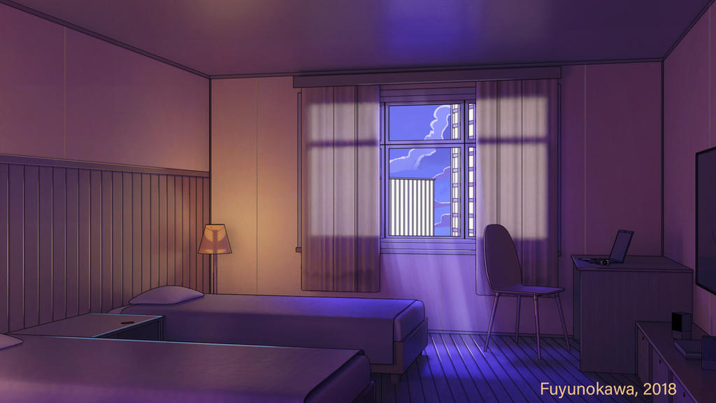 Hotel room (night) by fuyunokawa on DeviantArt