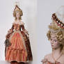 Lady with hat-boat (rococo style)