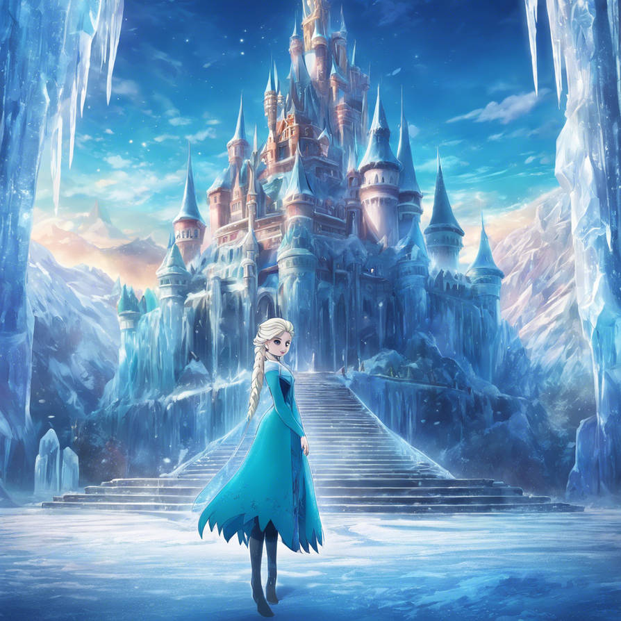 Elsa Castel Elsa in front of Castle by RanmaClub01 on DeviantArt