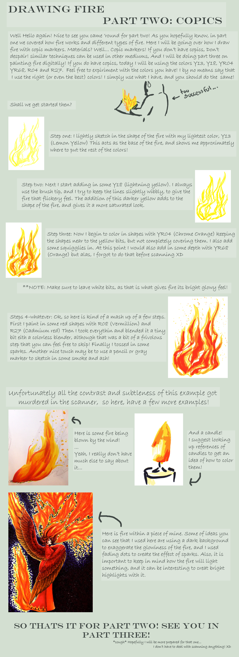 Fire tutorial Part 2- Copics