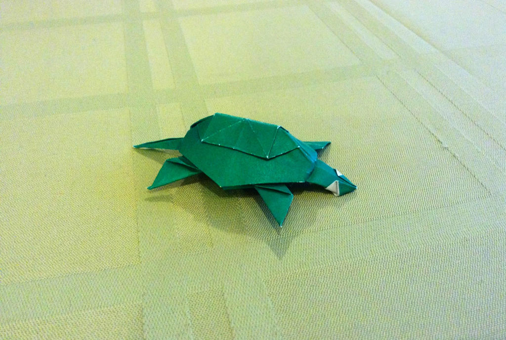 Small Origami Turtle Origami Turtle by Kazikasaurus on DeviantArt