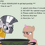 MLP Base 36 'I have a fly in my soup Zecora'