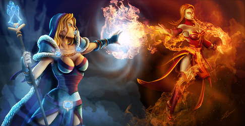 Crystal Maiden Vs. Lina