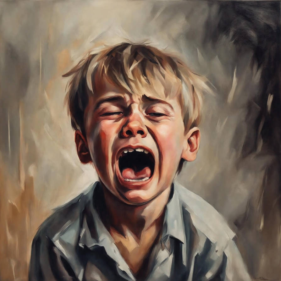 Crying Boy Frame The Crying boy #2 by MagsWorld-Art on DeviantArt
