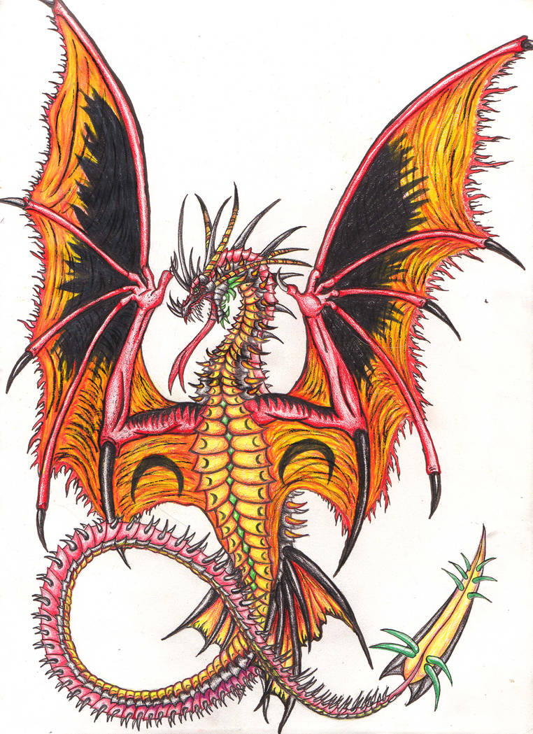 Fire Drake WIP by dragonphysic on DeviantArt