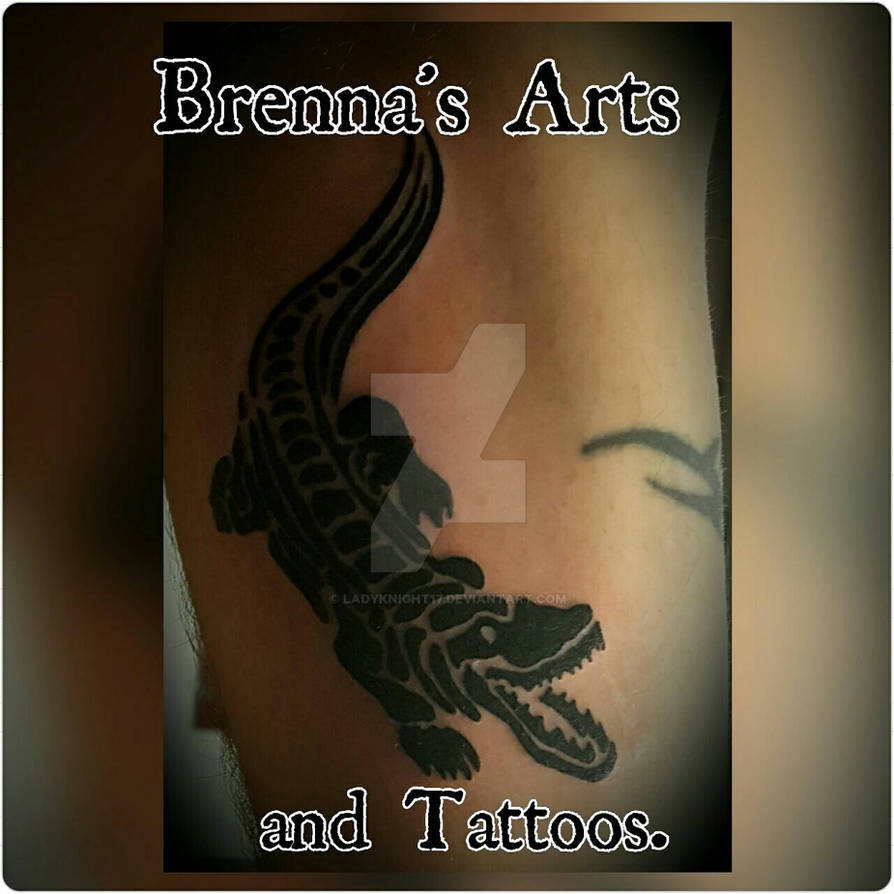 Tribal Alligator Tattoo by Ladyknight17 on DeviantArt