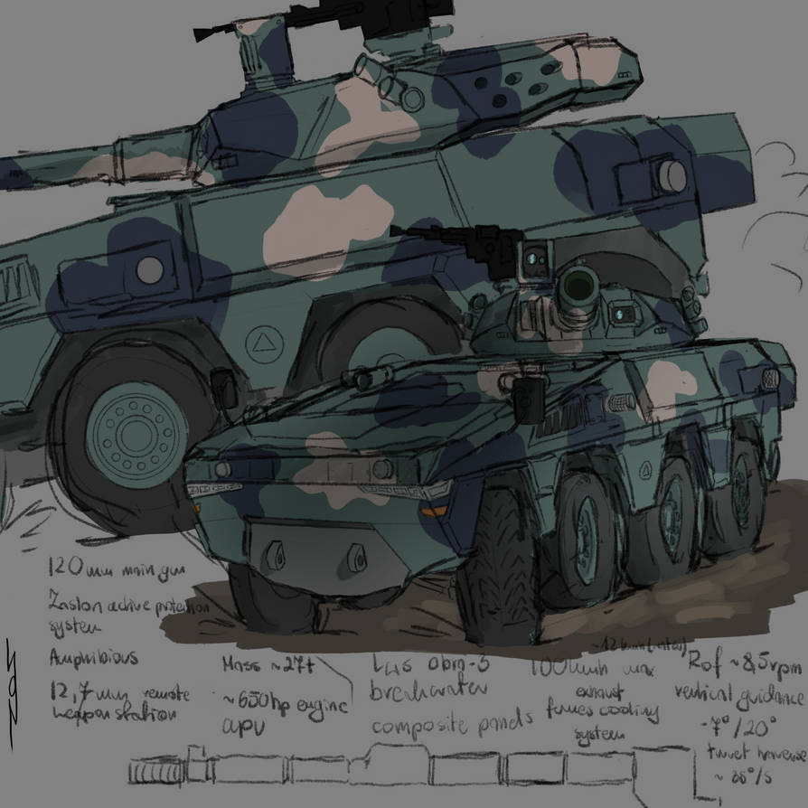 Wheeled tank destroyer concept by Loni260322 on DeviantArt