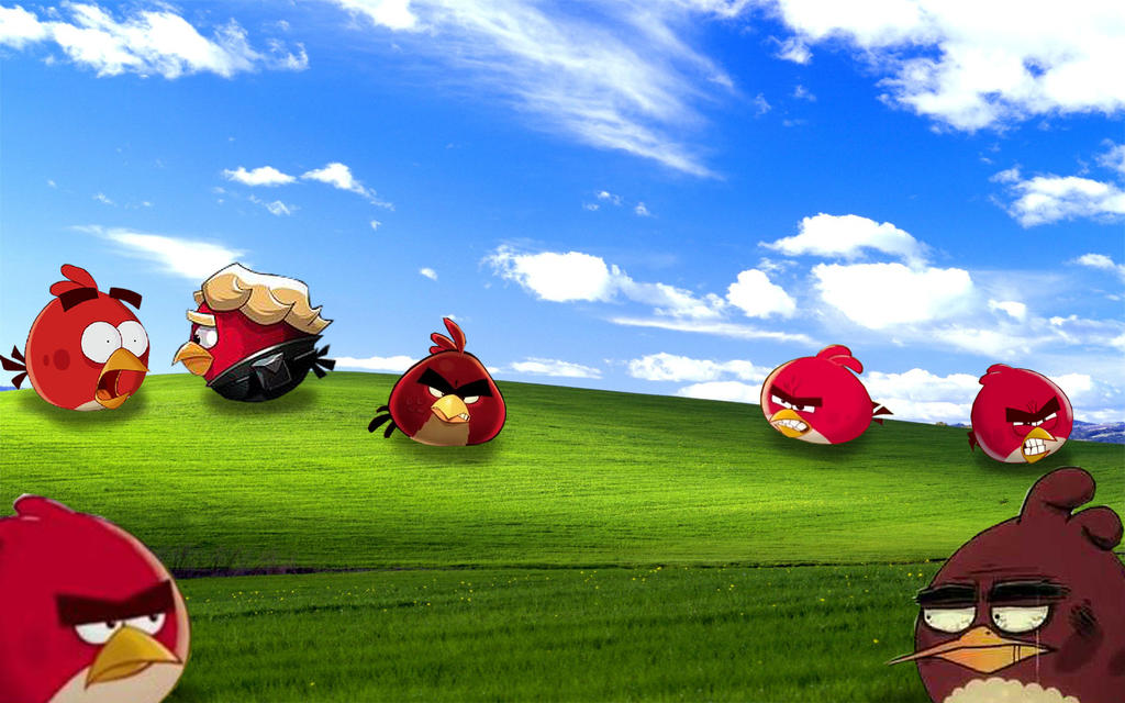 Windows XP Now With More Red! by GreenWingSpino32 on DeviantArt