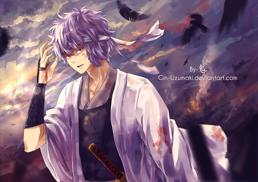 GINTAMA-Bath in blood