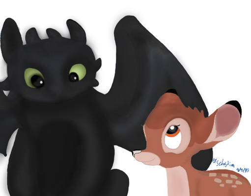 Bambi Meets Toothless