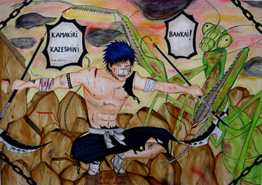 Bleach Hisagi Shuhei Bankai - Kamakiri Kasehin