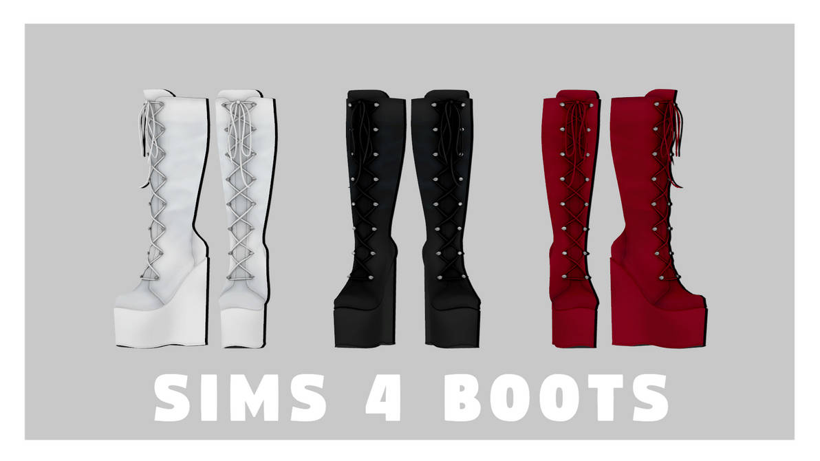 Mmdxdl Sims 4 Boots By 8tuesday8 On Deviantart