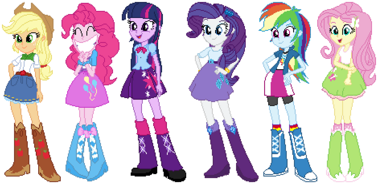 My Little Pony - Equestria Girl - Pixel by CanardPCdrop on My Little Pony - Equestria Girl - Pixel by CanardPCdrop on