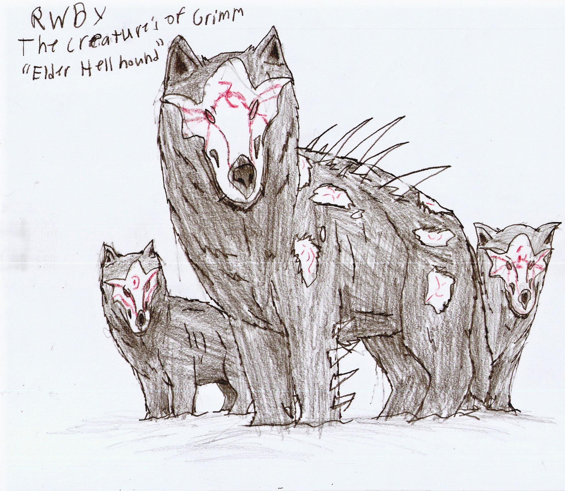 RWBY, Creature's of Grimm (Elder Hellhound)