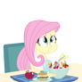 EQG-Fluttershy Eating