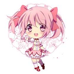 Chibi Madoka + SpeedPaint