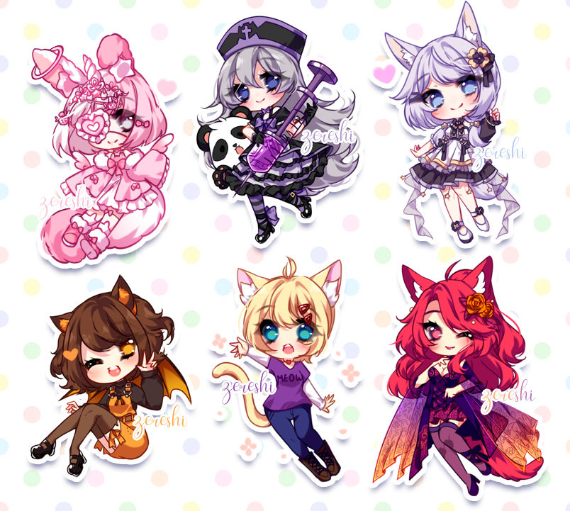 Smally Chibi Batch 37 by Zereshi on DeviantArt