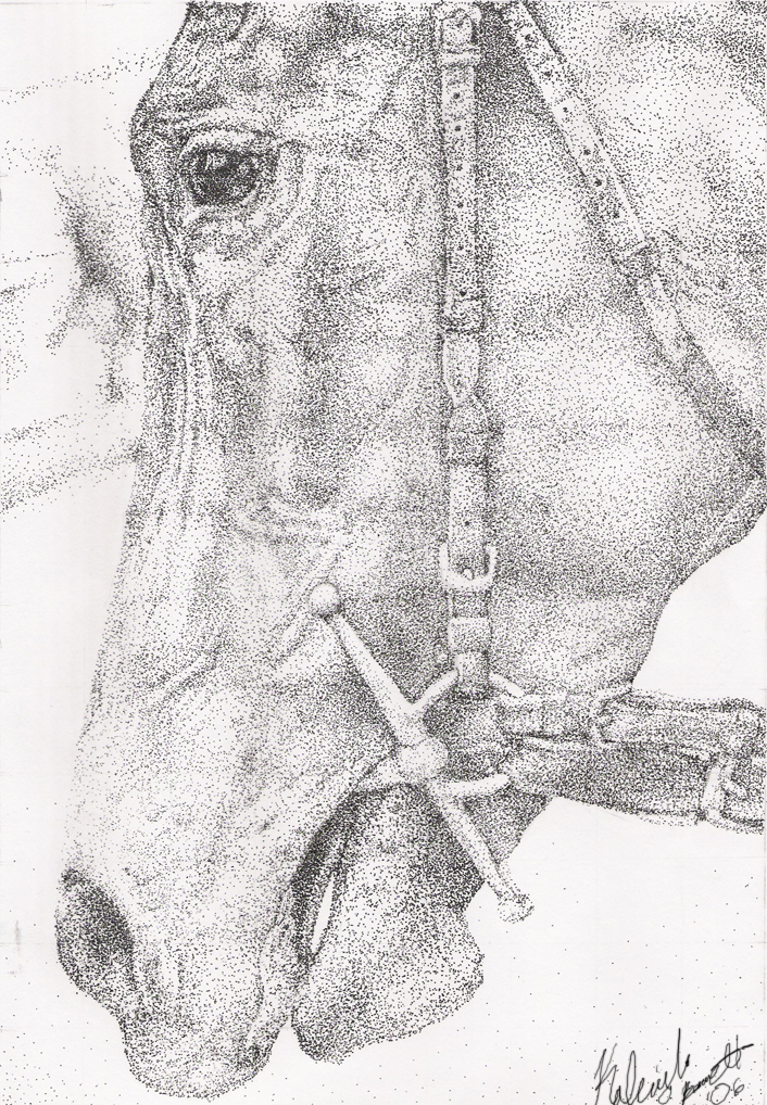 Horse Pointillism