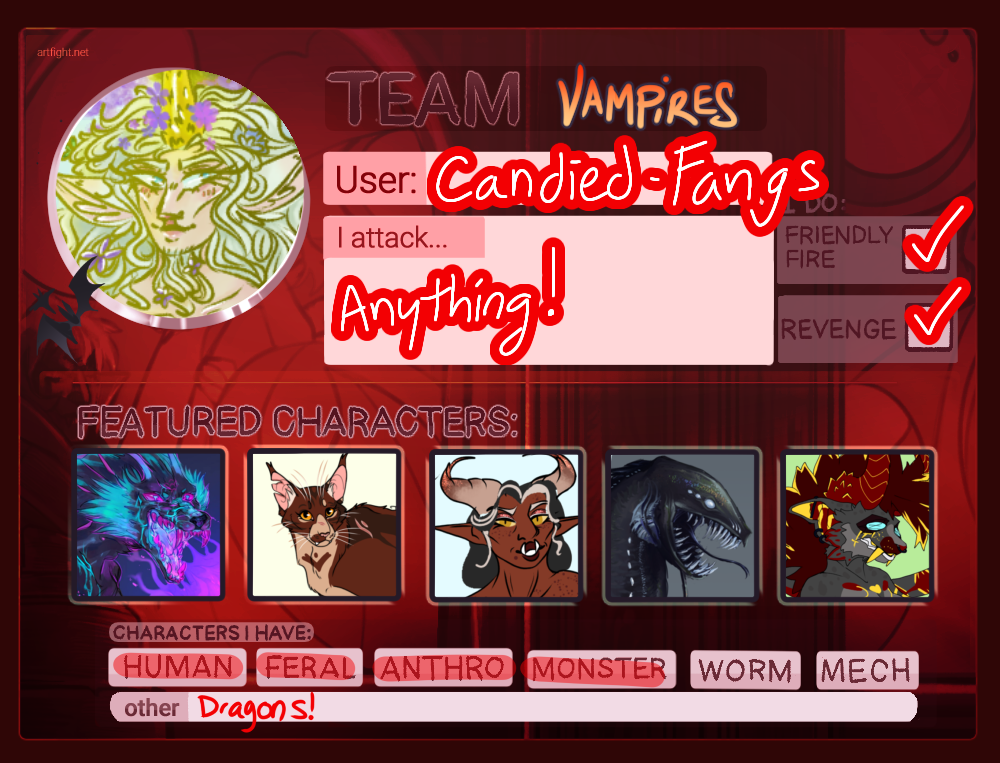 Artfight Card! by CandiedFangsArt on DeviantArt