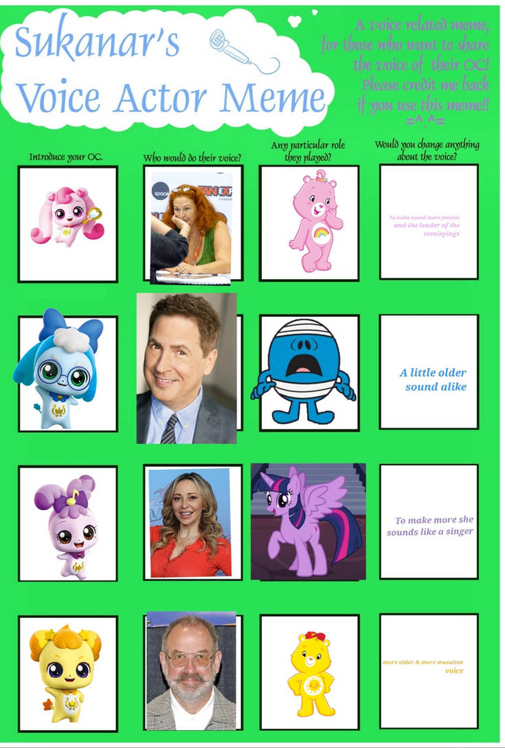 Songcast Meme Teenieping: Sing A Song Cast Meme Part 1 by LoisCutie on DeviantArt