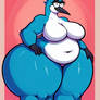 Naked fat female blue jay 984