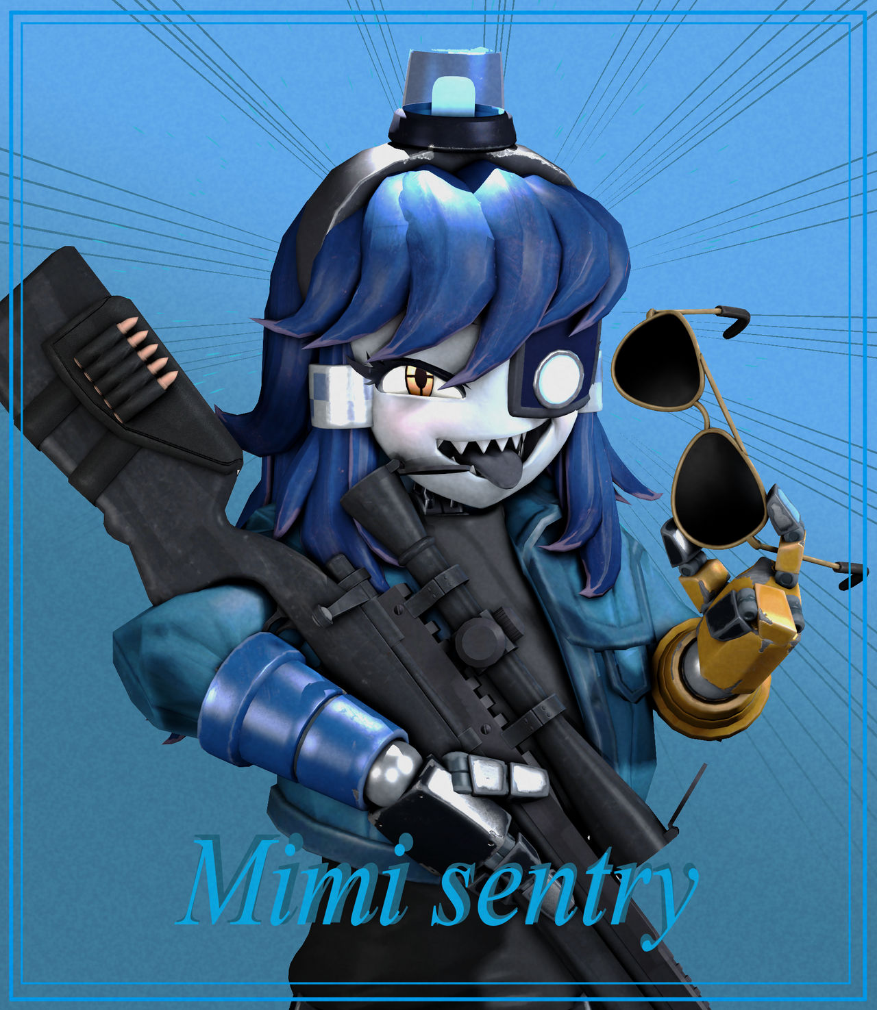Mimi Sentry Renders The Mimi sentry (but blue) by Wanderer-2000 on DeviantArt