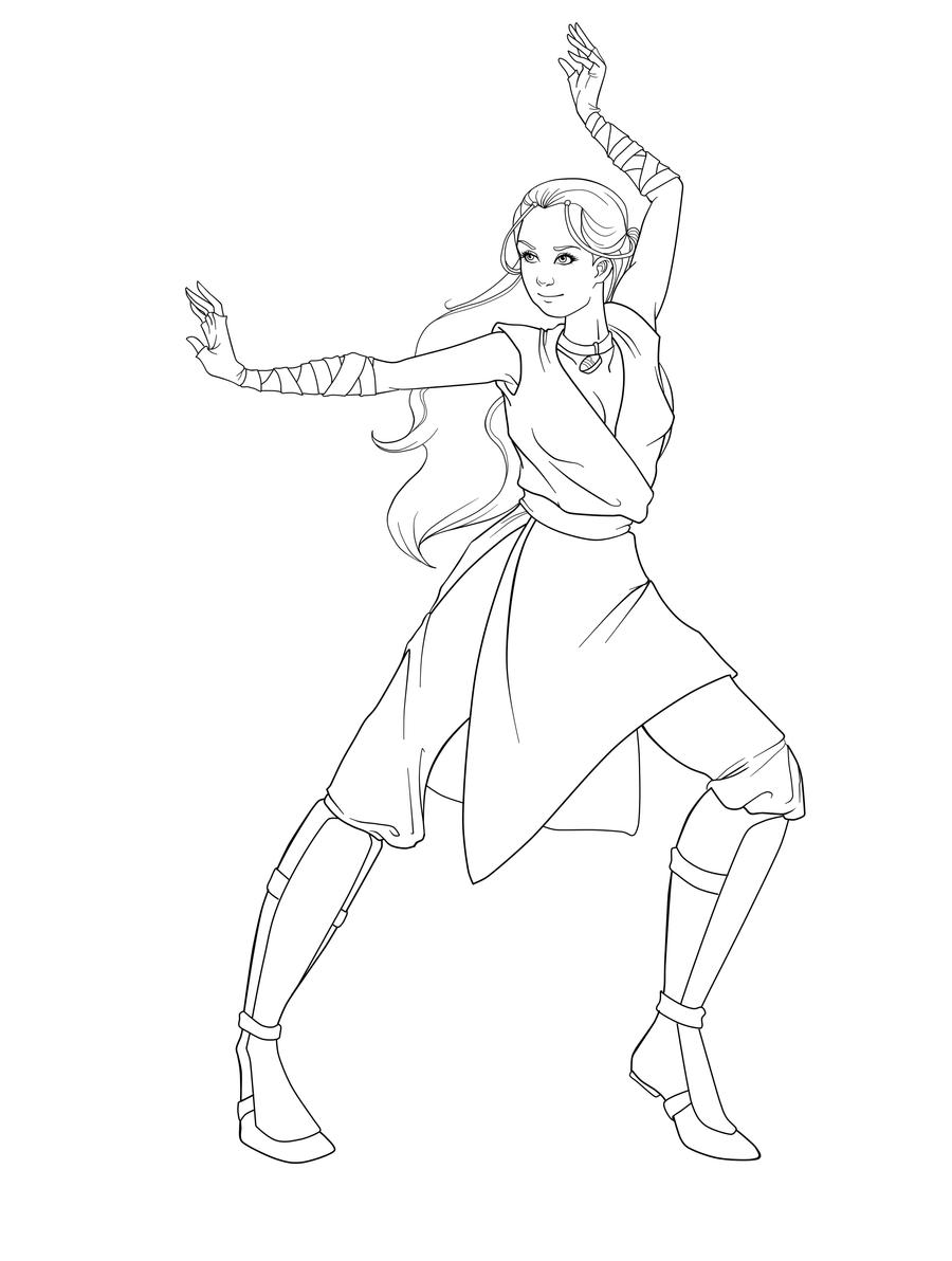 Katara Lineart by ShimmerStar on DeviantArt