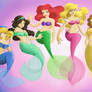 Disney Princesses as Mermaids