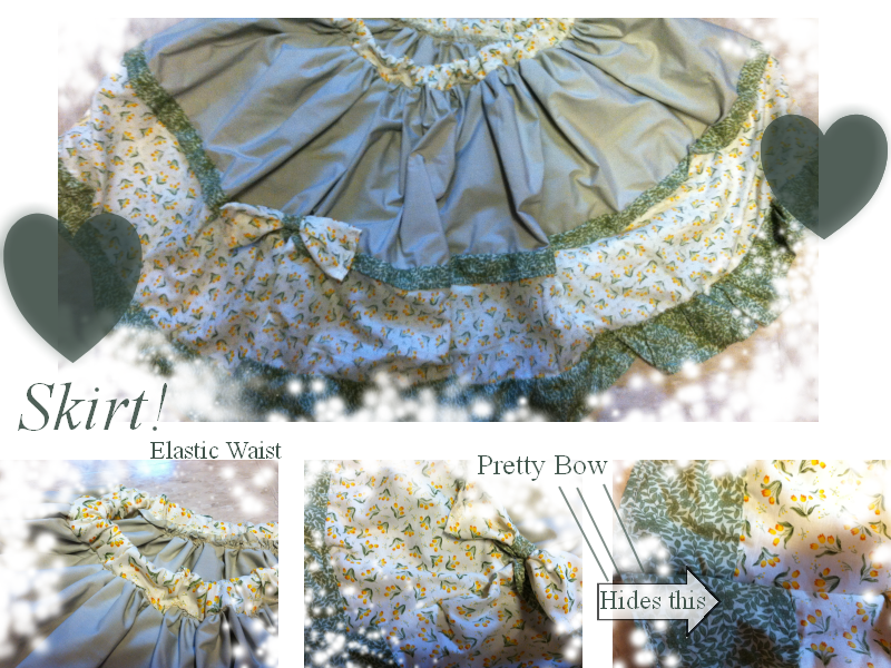 ( sewing ) Green Skirt