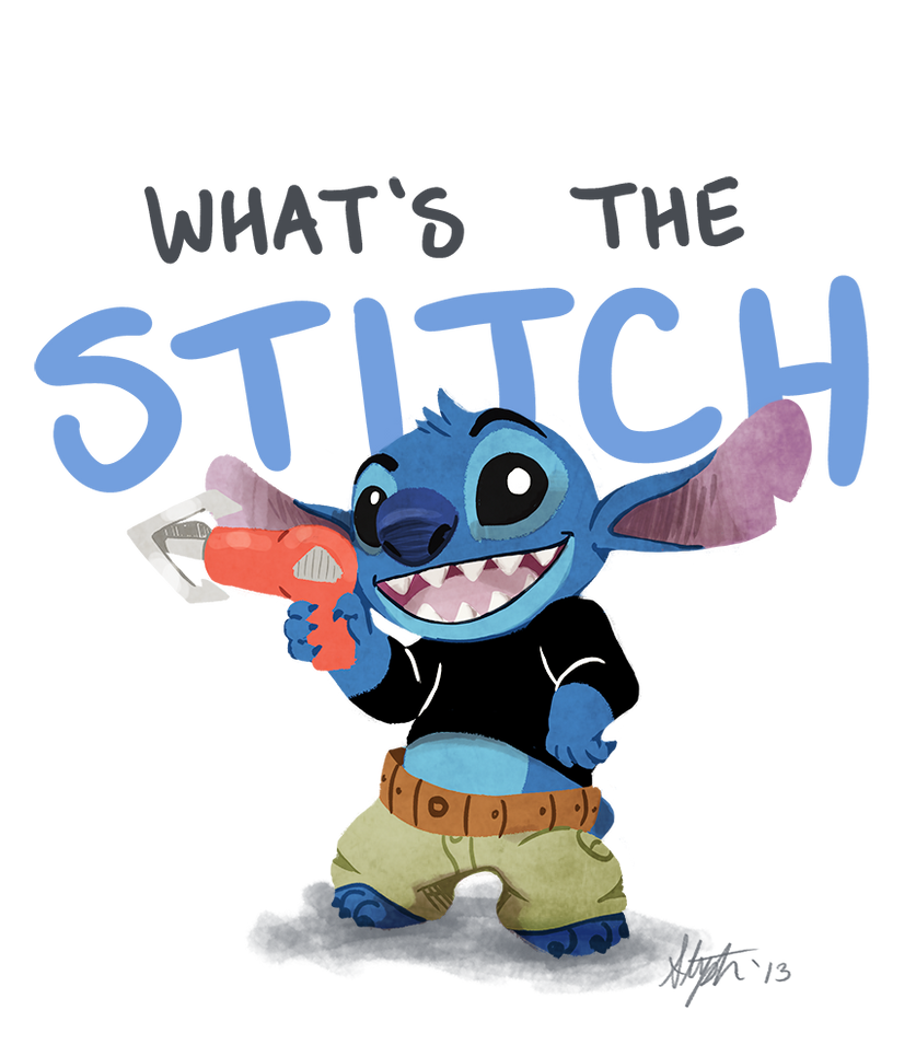 Fanart: Stitch :D  Lilo and stitch, Fan art, Stitching art