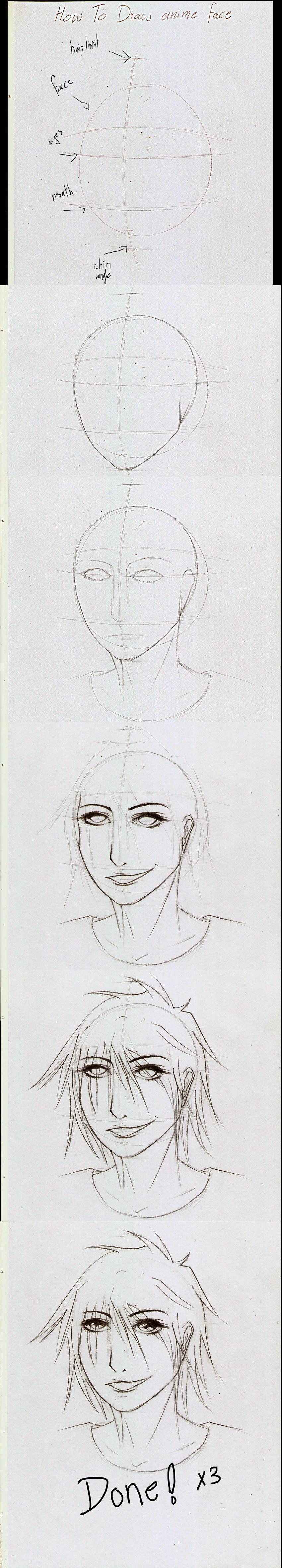 Drawing Anime Face Tutorial by Simiko on DeviantArt Drawing Anime Face Tutorial by Simiko on DeviantArt