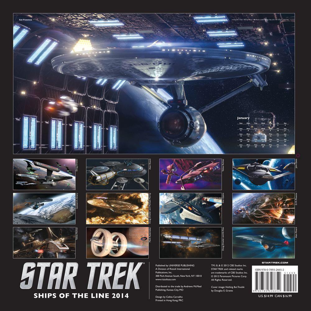 Star Trek: Ships of the line 2014 Calendar