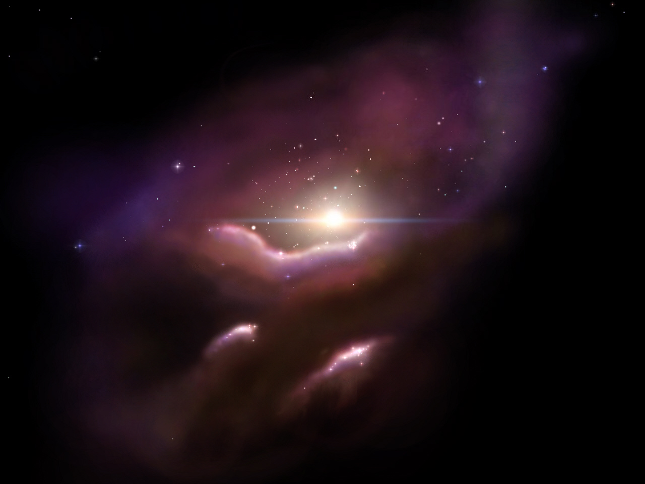 hand of god nebula wallpaper