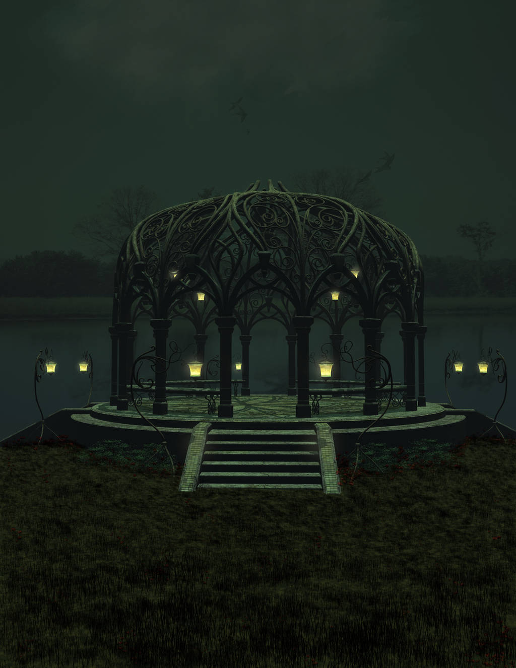 Fantasy Gazebo Stock by Casperium