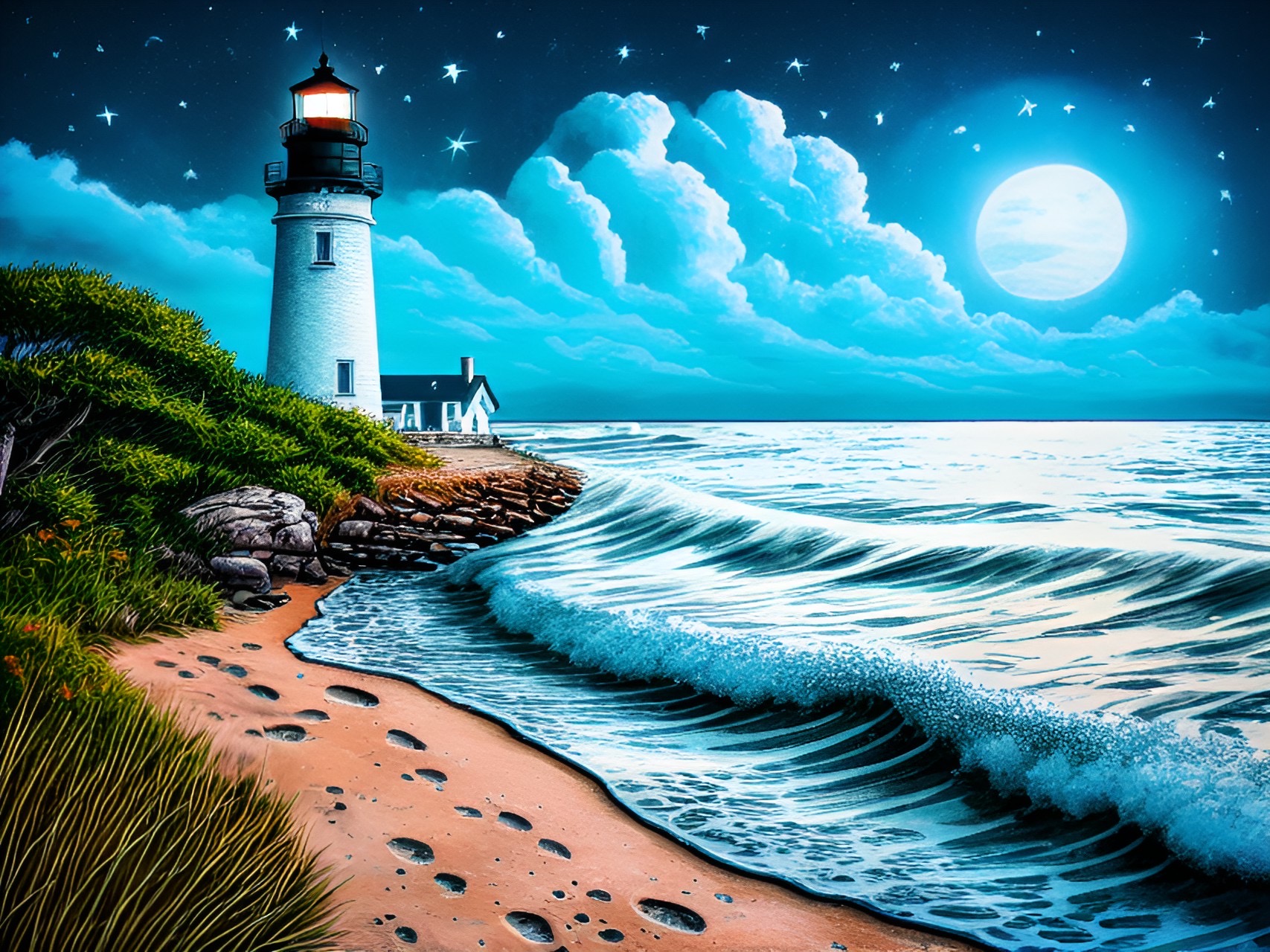 Fantasy Lighthouse by WildWanderinGirl on DeviantArt