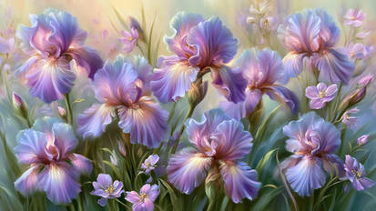 Lovely Iris at Daybreak 1