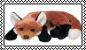 fox plush stamp