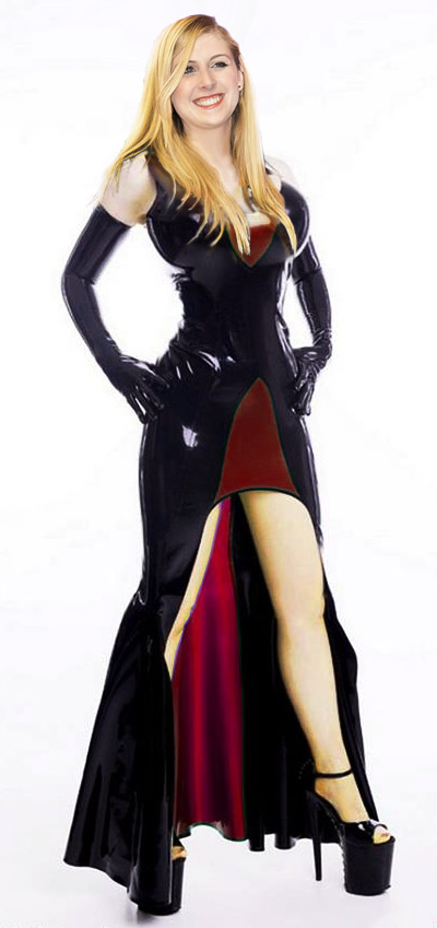 Laura Laune Latex Gown By Pibraclab On DeviantArt laura-laune-latex-gown-by-pibraclab-on-deviantart