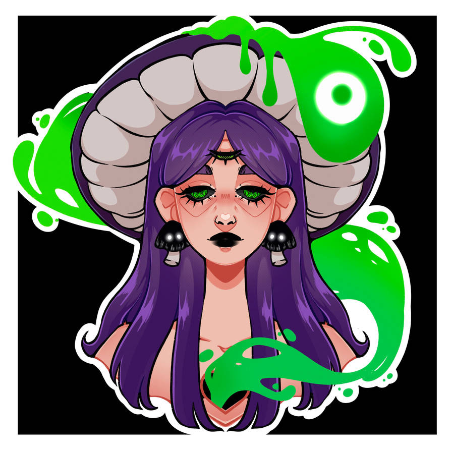Mushroom Lady by sleepyillustrations on DeviantArt