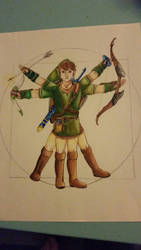 Vitruvian Link tattoo design