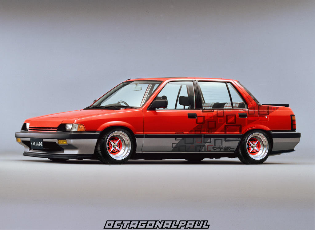 picture Modified Honda Ballade 1985 honda ballade custom by octagonalpaul