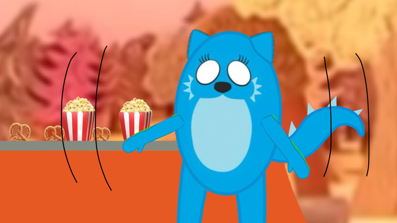 Toodee shaking during snack time by kevin8474 on DeviantArt