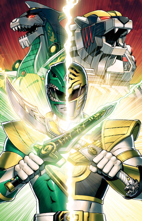 Green/White Ranger by TheDamnedBoy on DeviantArt