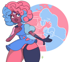 Cotton Candy Garnet.