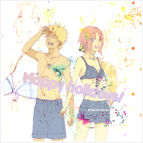 Happy summer Holidays: Naruto and Sakura