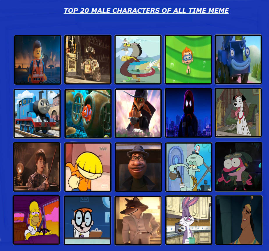 Top 20 Favourite Male Characters By Geononnyjenny On Deviantart Top 20 Favourite Male Characters By Geononnyjenny On Deviantart