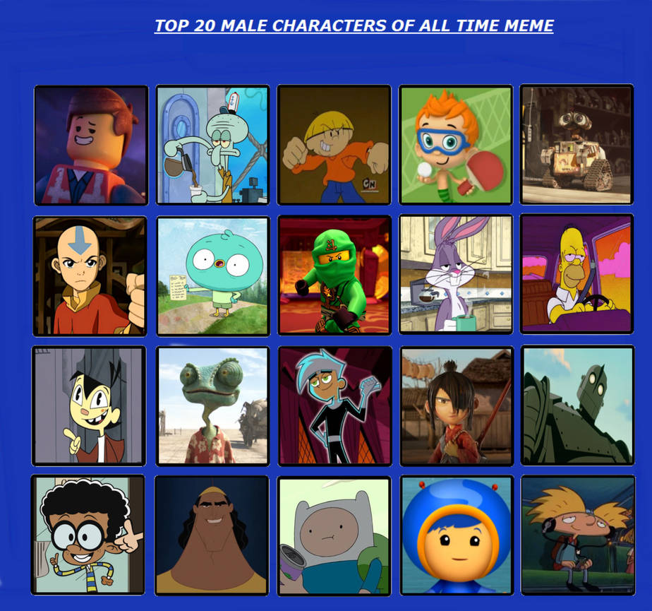 Top 20 Favourite Animated Male Characters By Geononnyjenny On Deviantart Top 20 Favourite Animated Male Characters By Geononnyjenny On Deviantart