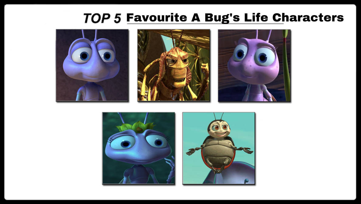 Top 5 Favourite A Bug's Life Characters by GeoNonnyJenny on DeviantArt